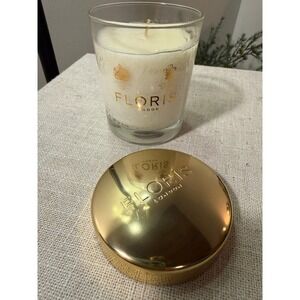 Floris London Rose & Oud Scented Candle 175g 6oz Gold Lid Made in England NEW